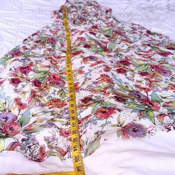 Maggy London Romantic Floral Garden Sleeveless Maxi Dress Sz 6 V-neck Line - Picture 7 of 9